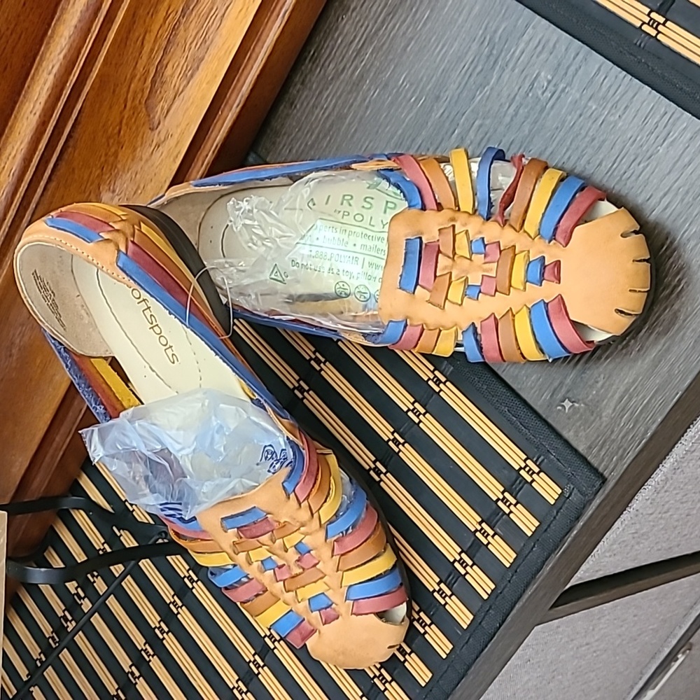 Softspots slip on leather shoes